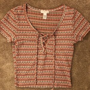 Tilly’s Full stilt tie up front top